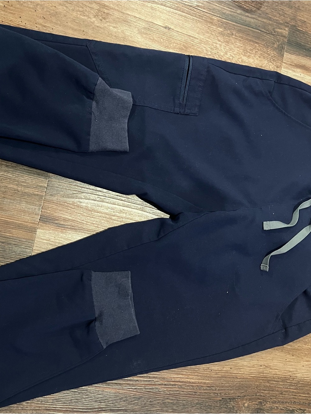 Figs Women's Navy Zamora Jogger with Grey Drawcord